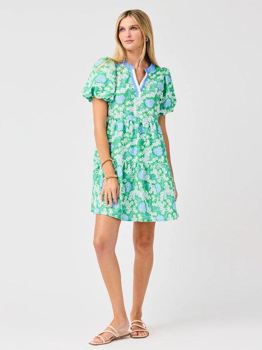 Kinsley Daisy Chain Green Dress