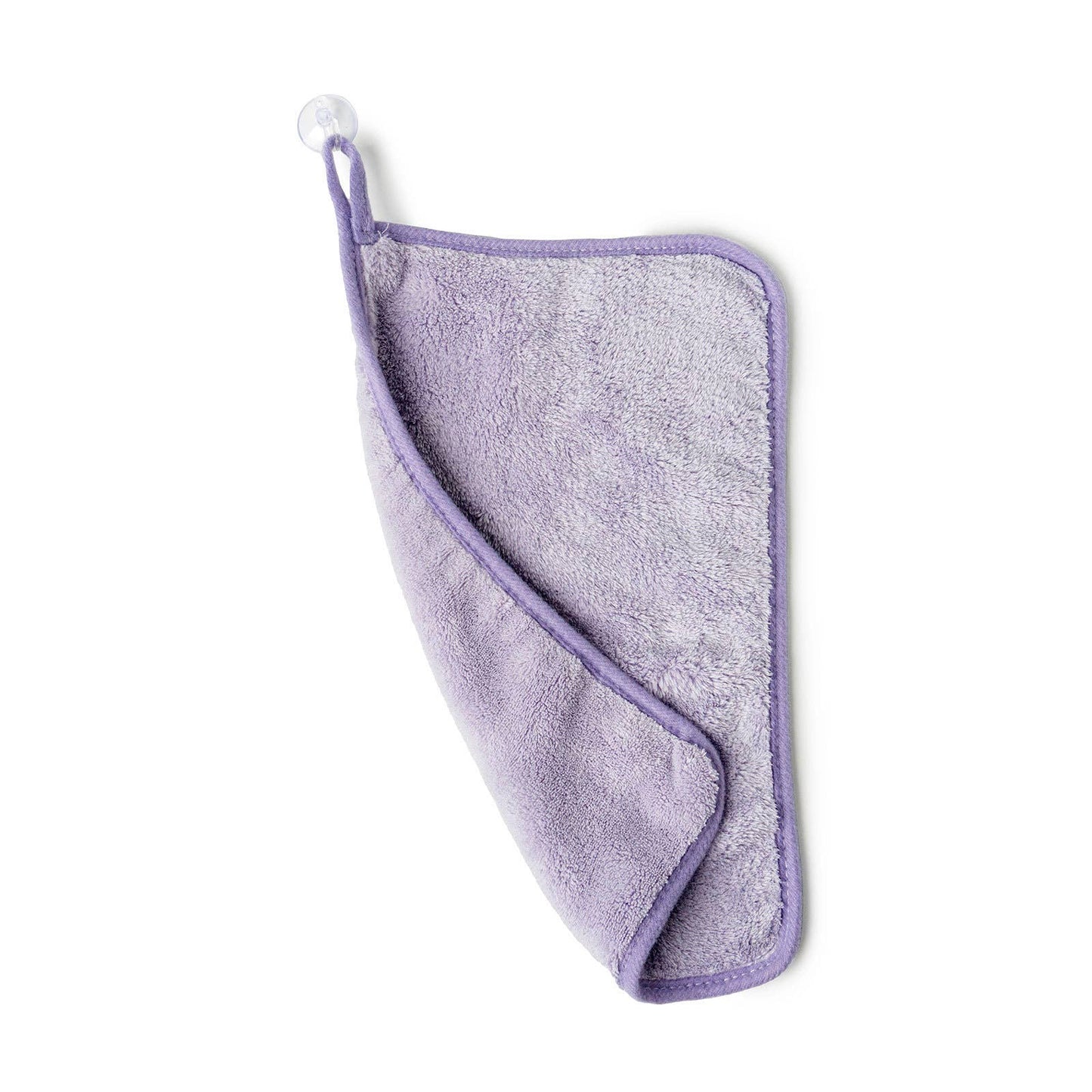 Light purple Lemon Lavender Water Works Make-up Removing Towel with darker trim; available in standard and large sizes.