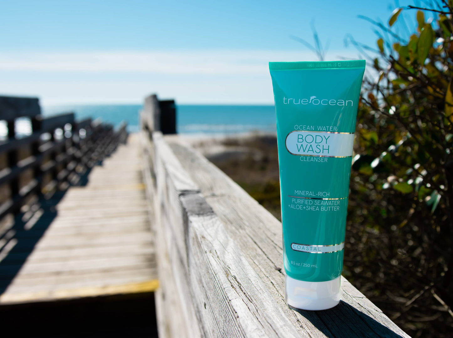 True Ocean Body Wash, 8.5 oz size, bottle displayed; also available in other sizes.