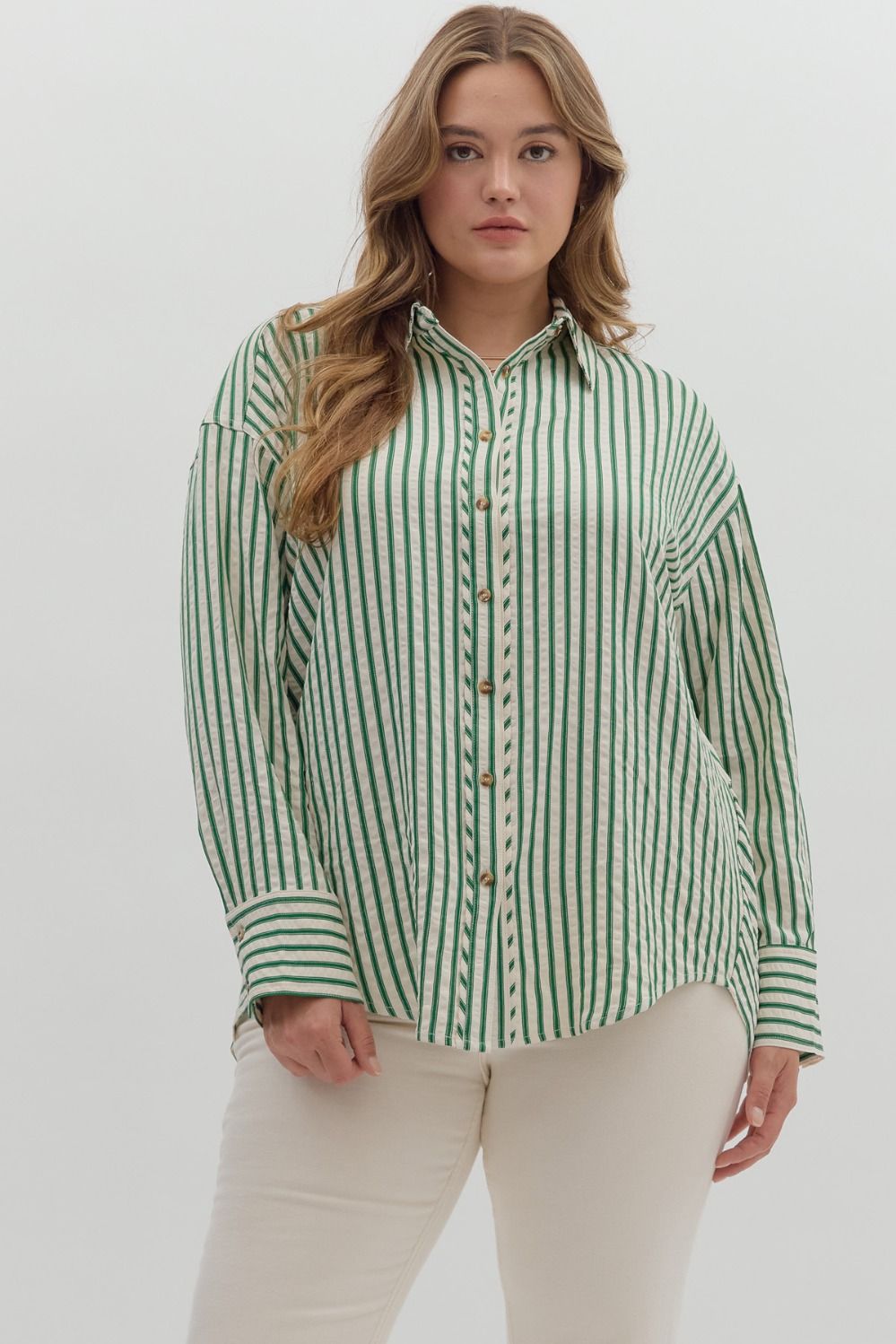Trish Striped Button Down Shirt