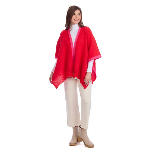 Pink Bringham Reversible Poncho
