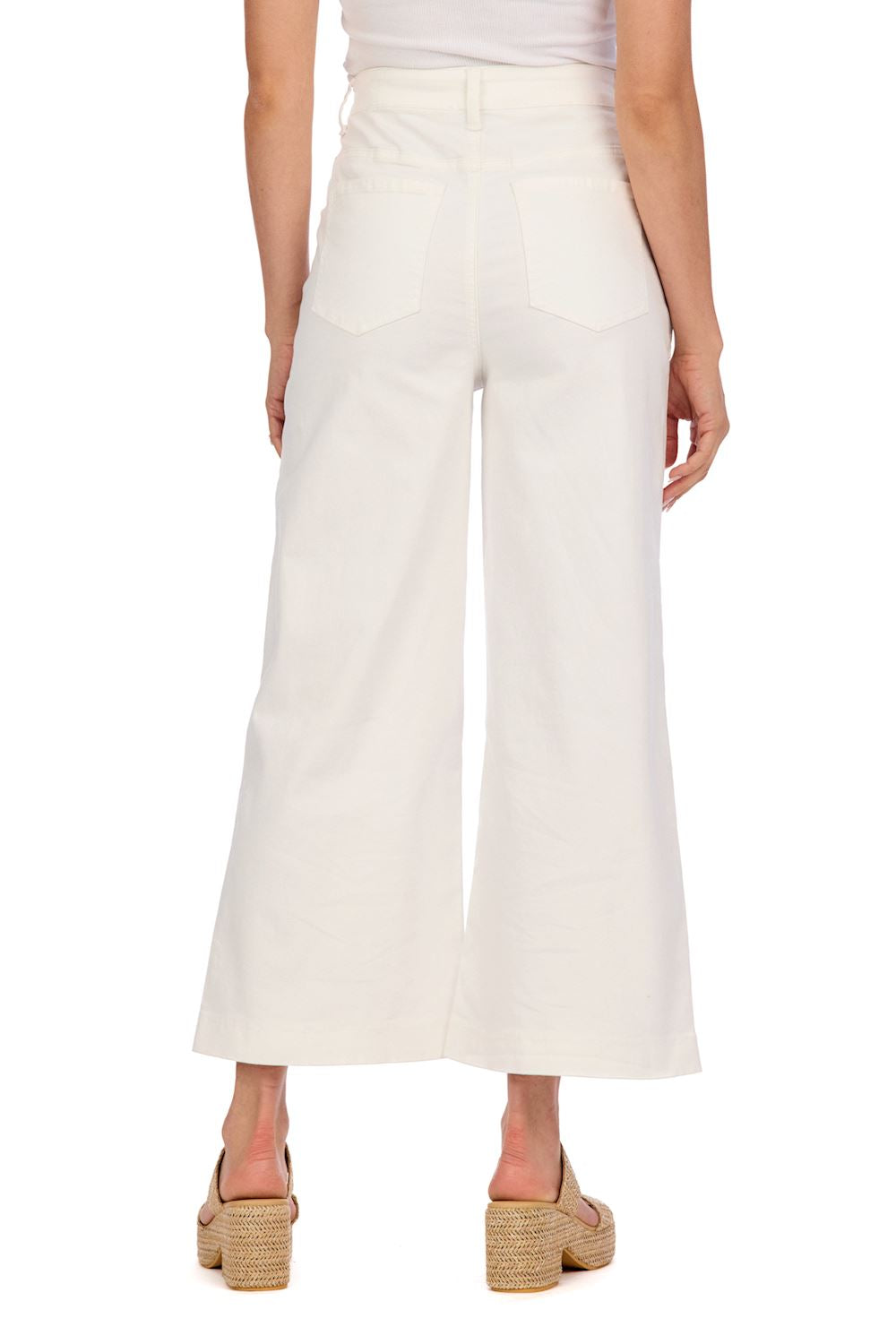 Fritz Cropped Wide Leg Jeans offer a stylish fit with a modern cropped design. Sizes available: 24-32.