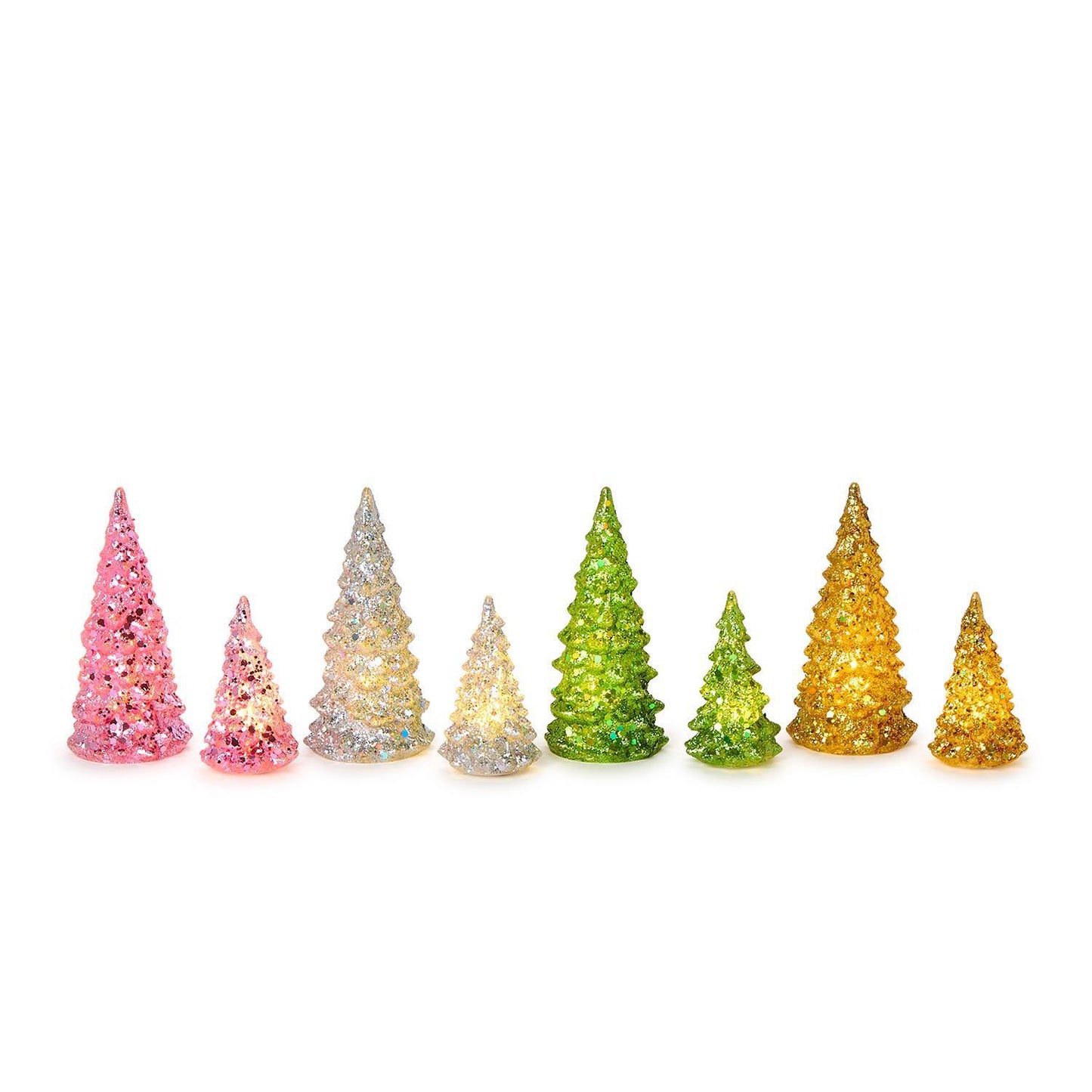 Mini Light Up Glitter Trees