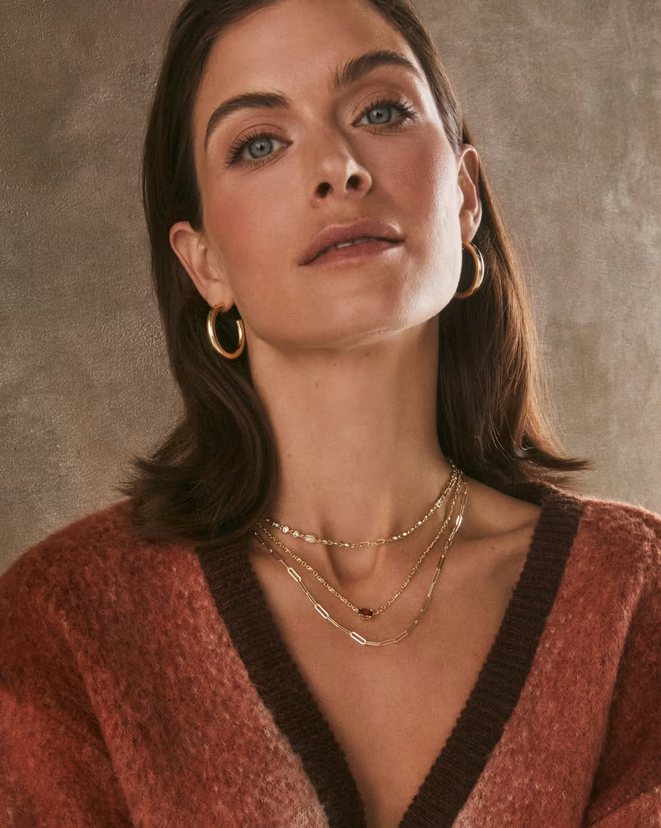 Colette Large Gold Hoop by Kendra Scott, available in multiple sizes, features a polished gold-tone statement design.