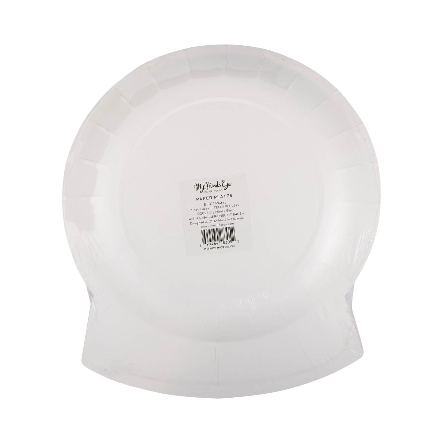Snow Globe Shaped Plate