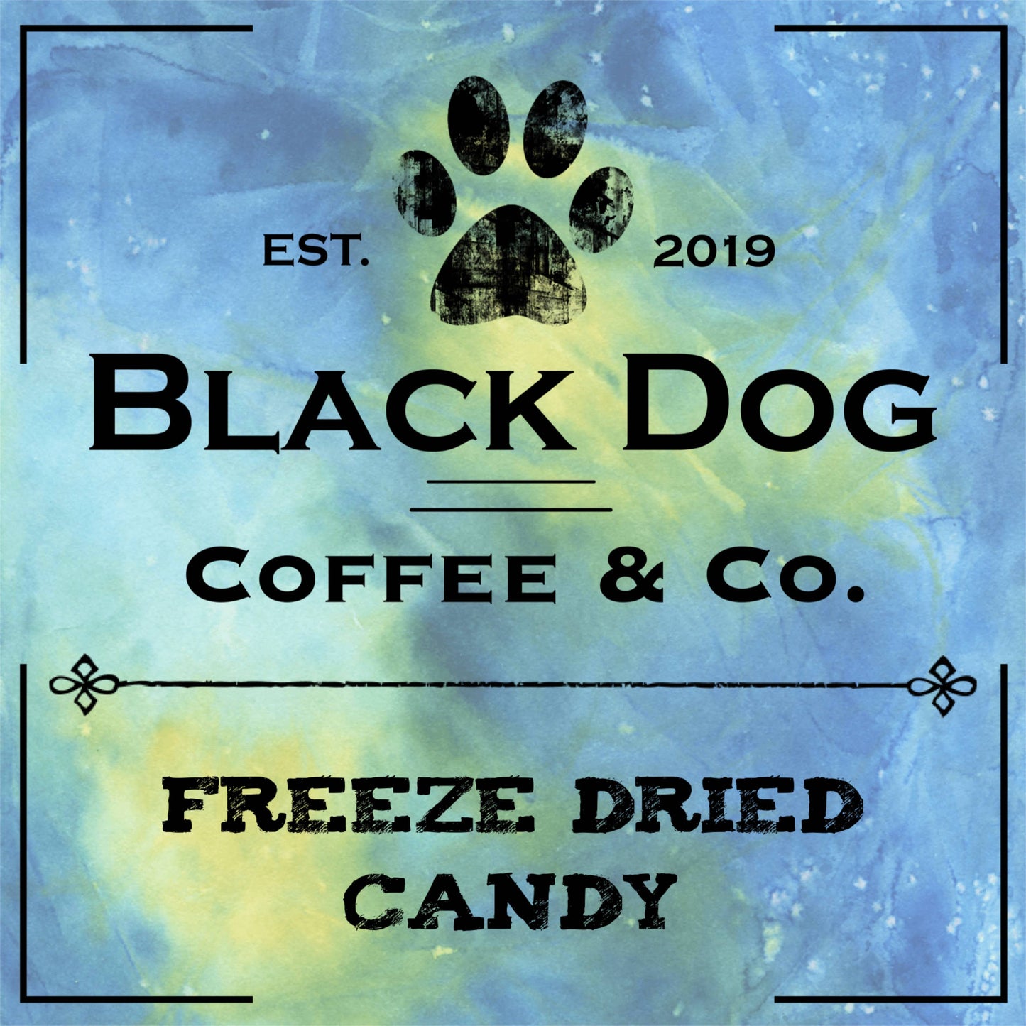 Freeze Dried Candy made with Airheads; crunchy treats by Black Dog Coffee & Co.; available in small and large sizes.
