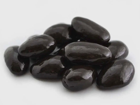 Sugar Free Dark Almonds, 3.5oz; diabetic-friendly snack option available in a compact, single-serve size.