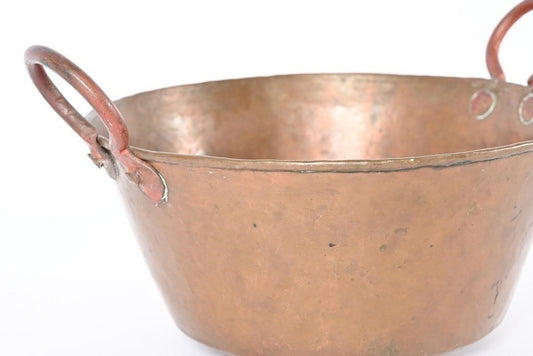 Antique Copper Pot with Handles