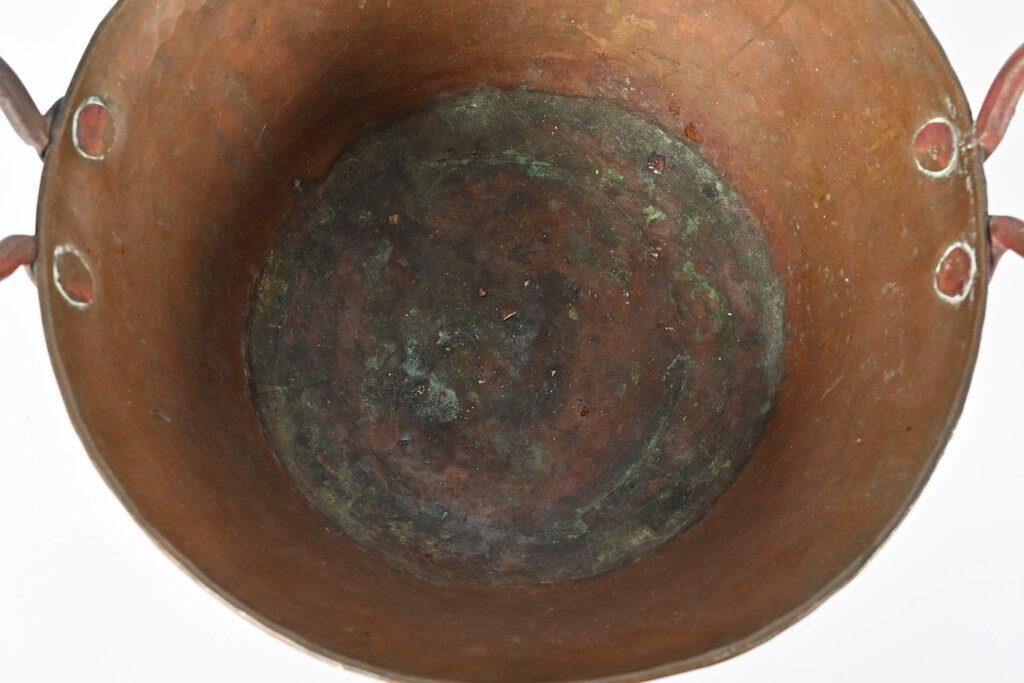 Antique Copper Pot with Handles