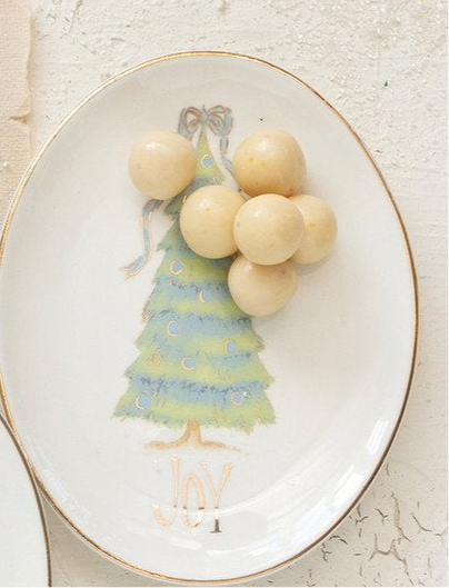 Oval Stoneware Dish Christmas Tree | 4 Styles