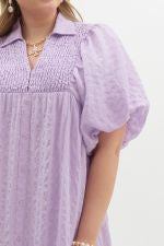 Flowing Lavender Midi Dress