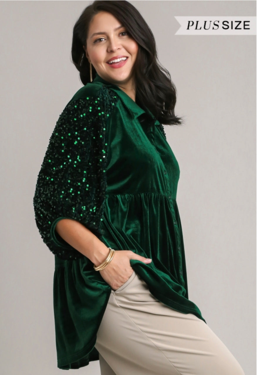 Holly Velvet Sequin Tunic