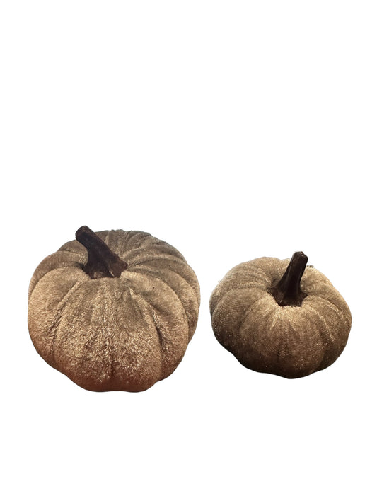 2.5" Mini Velvet Pumpkin