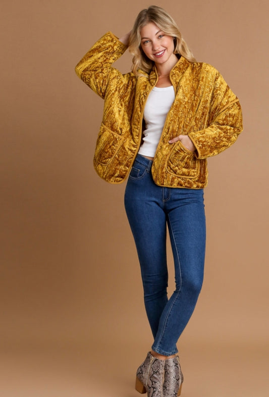 Fall Vintage Velvet Jacket