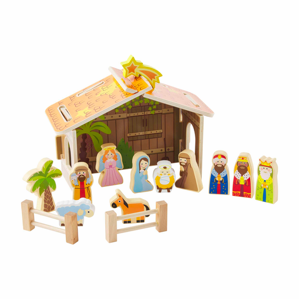 Wood Nativity Toy Set