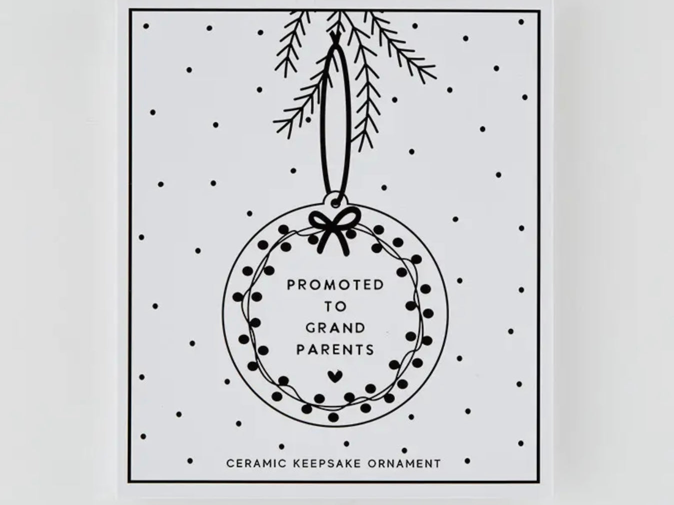 Promoted To Grandparents Ornament