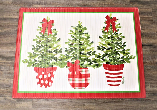 Bamboo Mat Christmas 47X35"