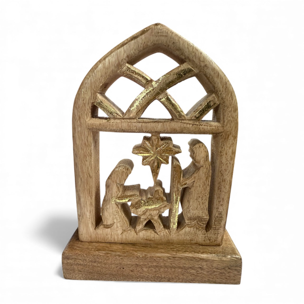 Wood Nativity