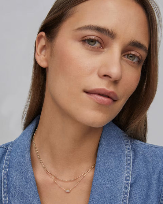 Emilie Multi Strain Gold Necklace Iridescent Drusy | Kendra Scott