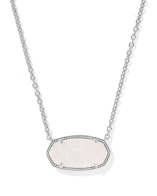 Elisa Silver Statement Pendant Necklace