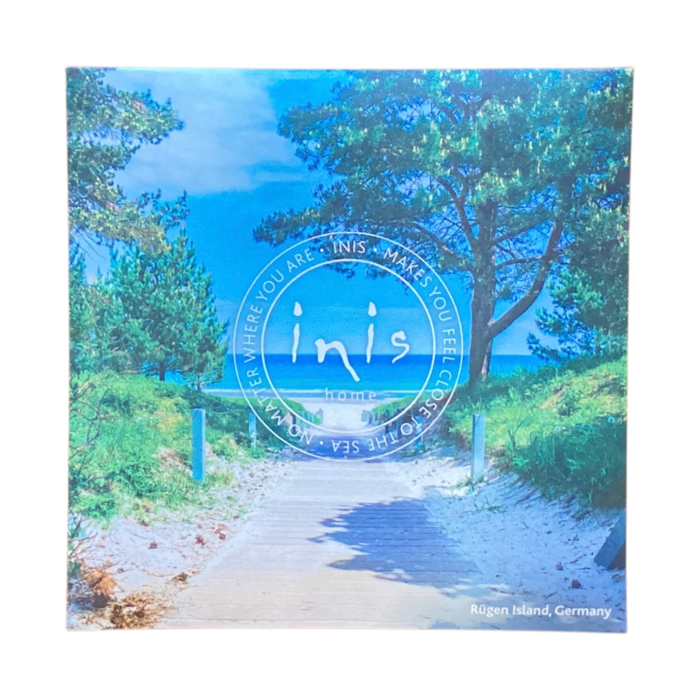 Inis Seascape Sachet—energy of the sea. Freshens small spaces. Size info not shown. Rügen Island, Germany.