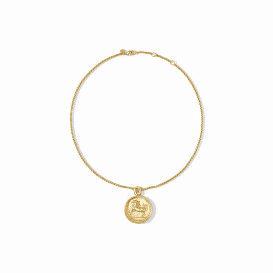 Saratoga Horse Necklace Gold