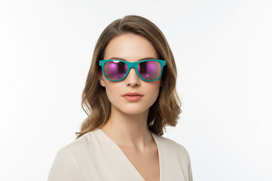 Turquoise Frame Women’s Sunglasses