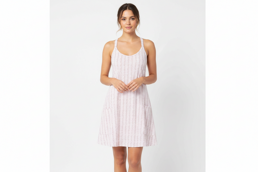 Tara Dress in White Floral