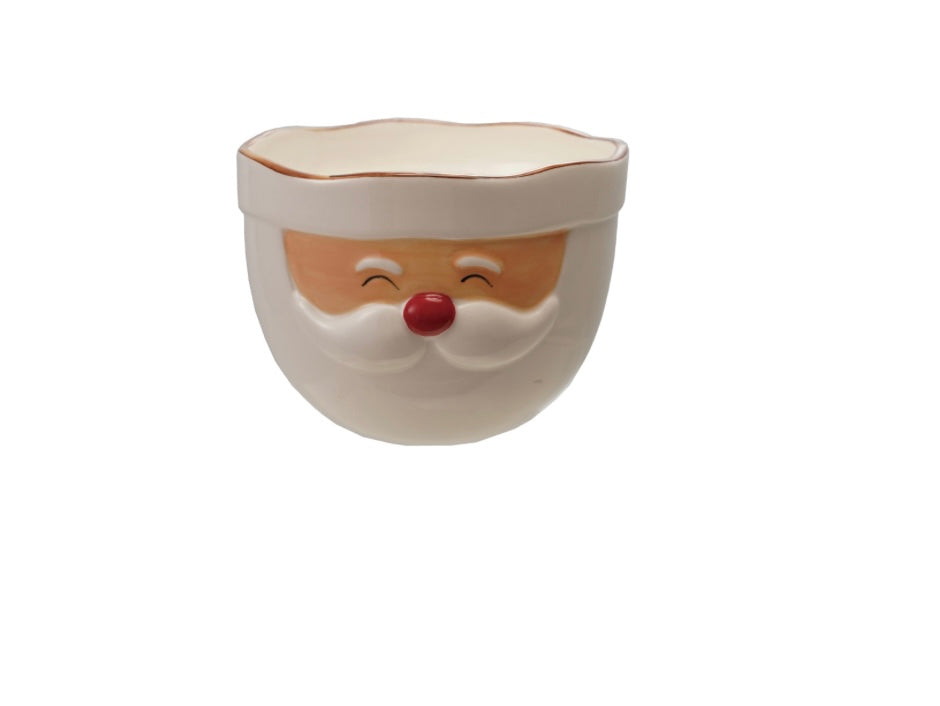 Stoneware Santa Mixing Bowl