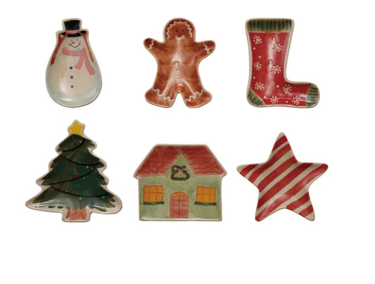 Stoneware Holiday Shape Dishes