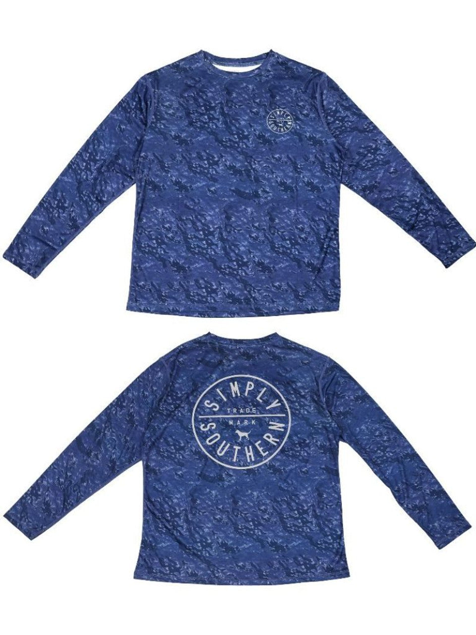 Front and back Blue rashguards
