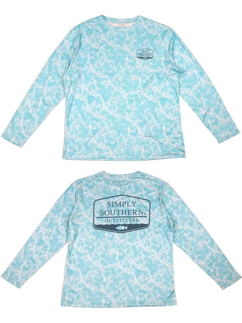 Front and back Teal color rashguard