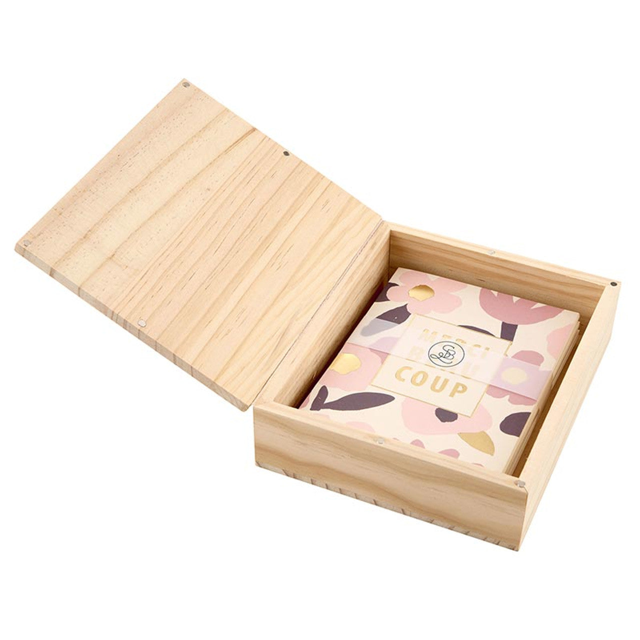 Greeting Card Set with Wood Box - Thank You