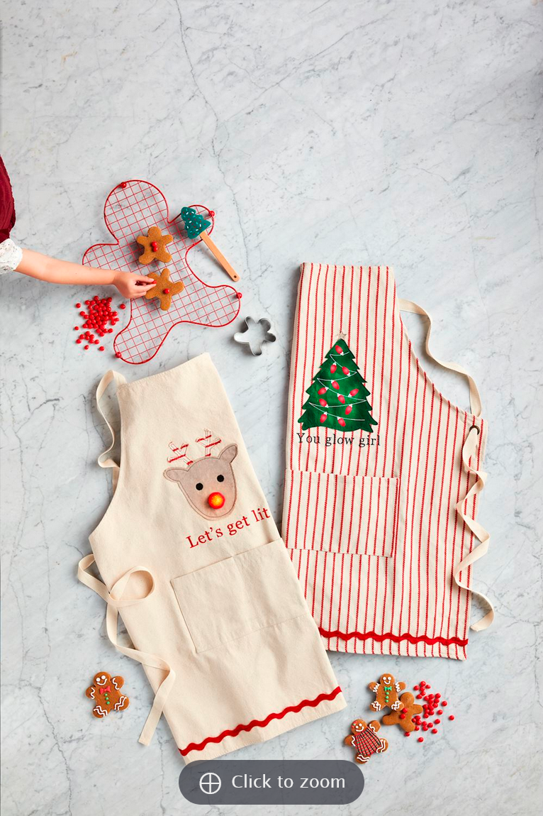 Christmas Light-Up Aprons