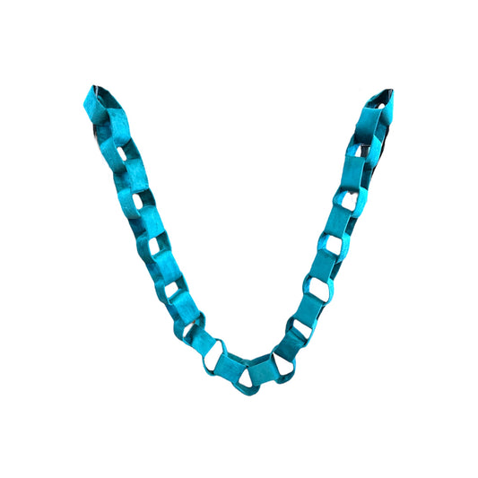 Velvet Chain Link Garland, Teal