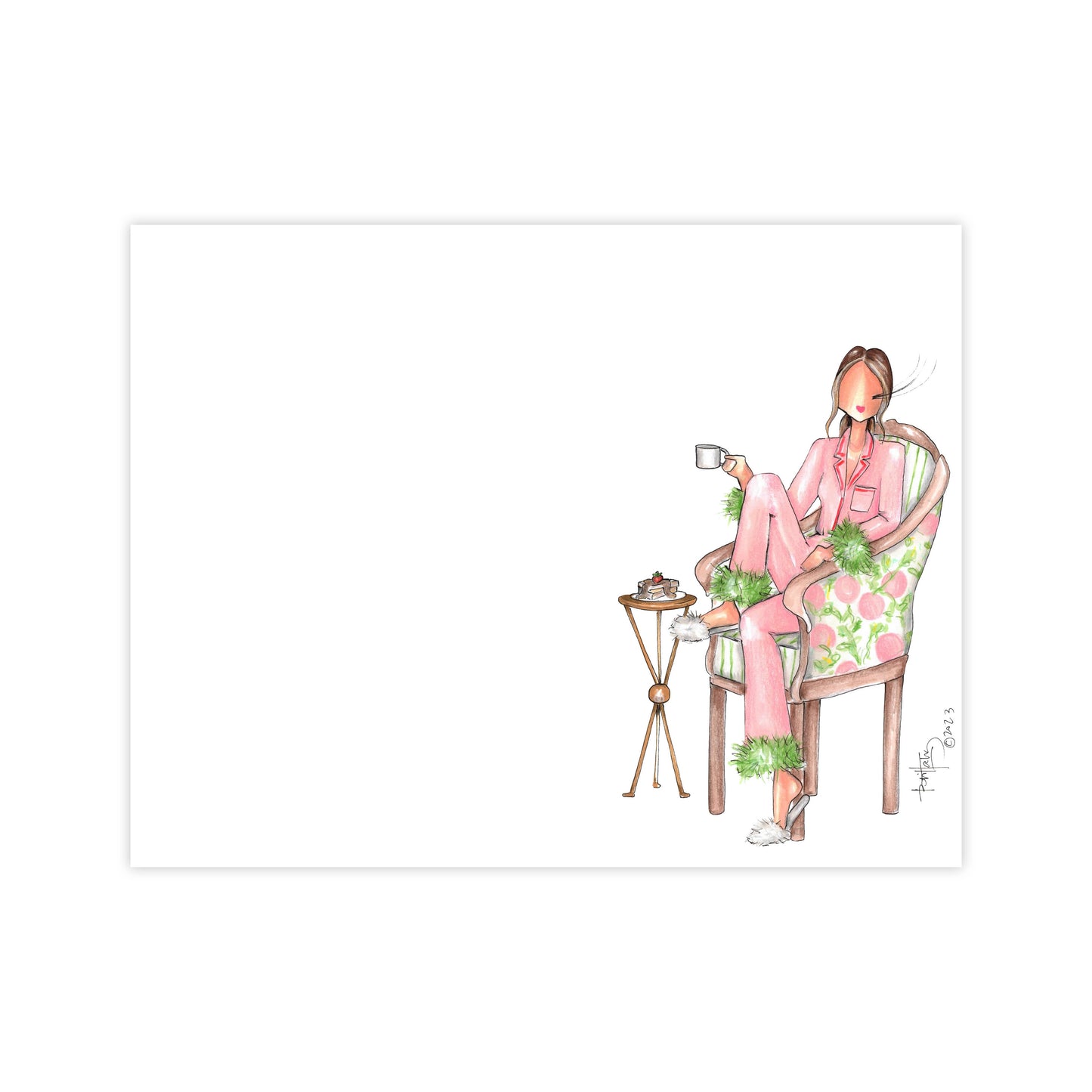 French Toast" notecards shown; ideal for thank-you notes. Available in standard and mini sizes.