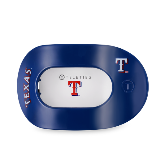 Flat Round Hair Clip | Texas Rangers