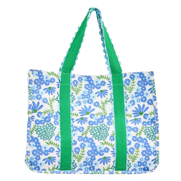 Capri Daisy Chain White Carryall