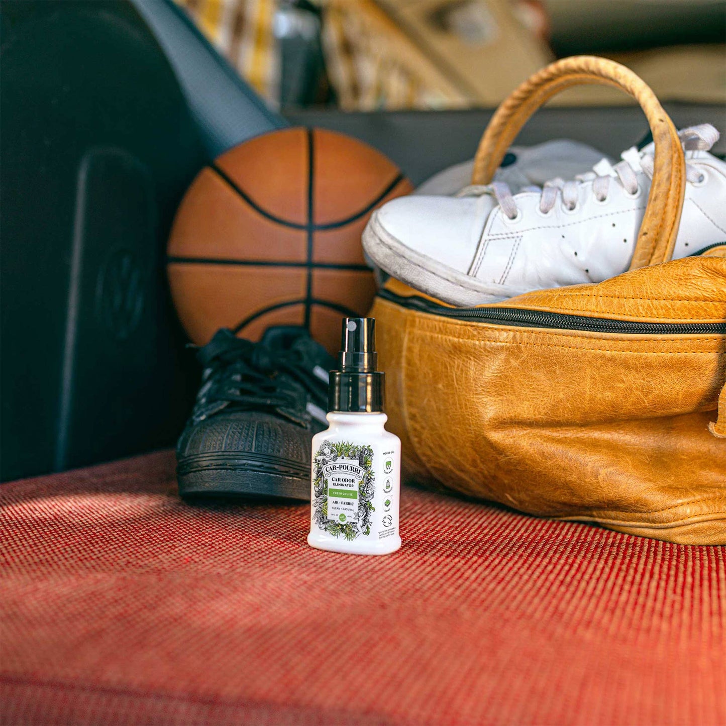 Car~Pourri Air + Fabric Spritz My Ride Gift Set, 1.4oz 2-Pack—odor eliminator for air and fabric.