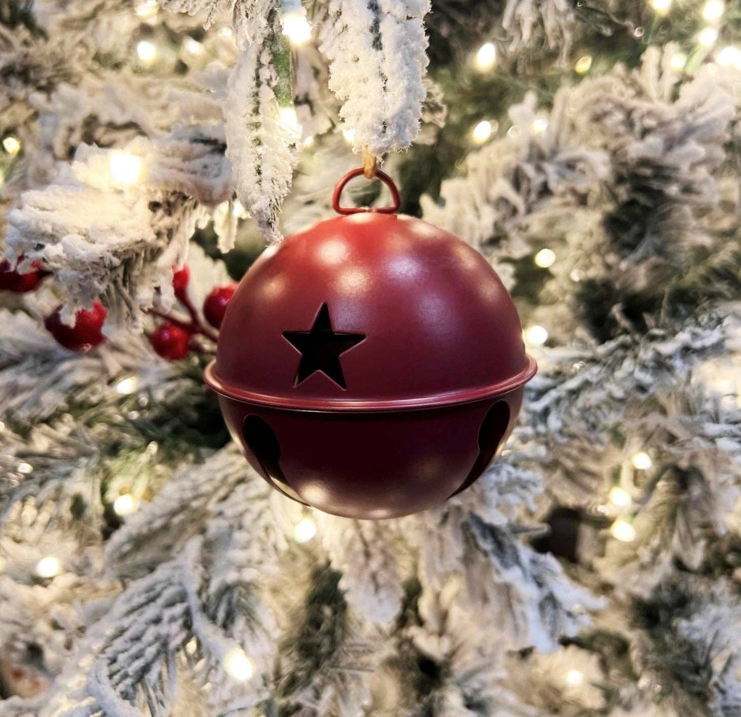 Jingle Bell Ornaments (Red) - 3 Pack
