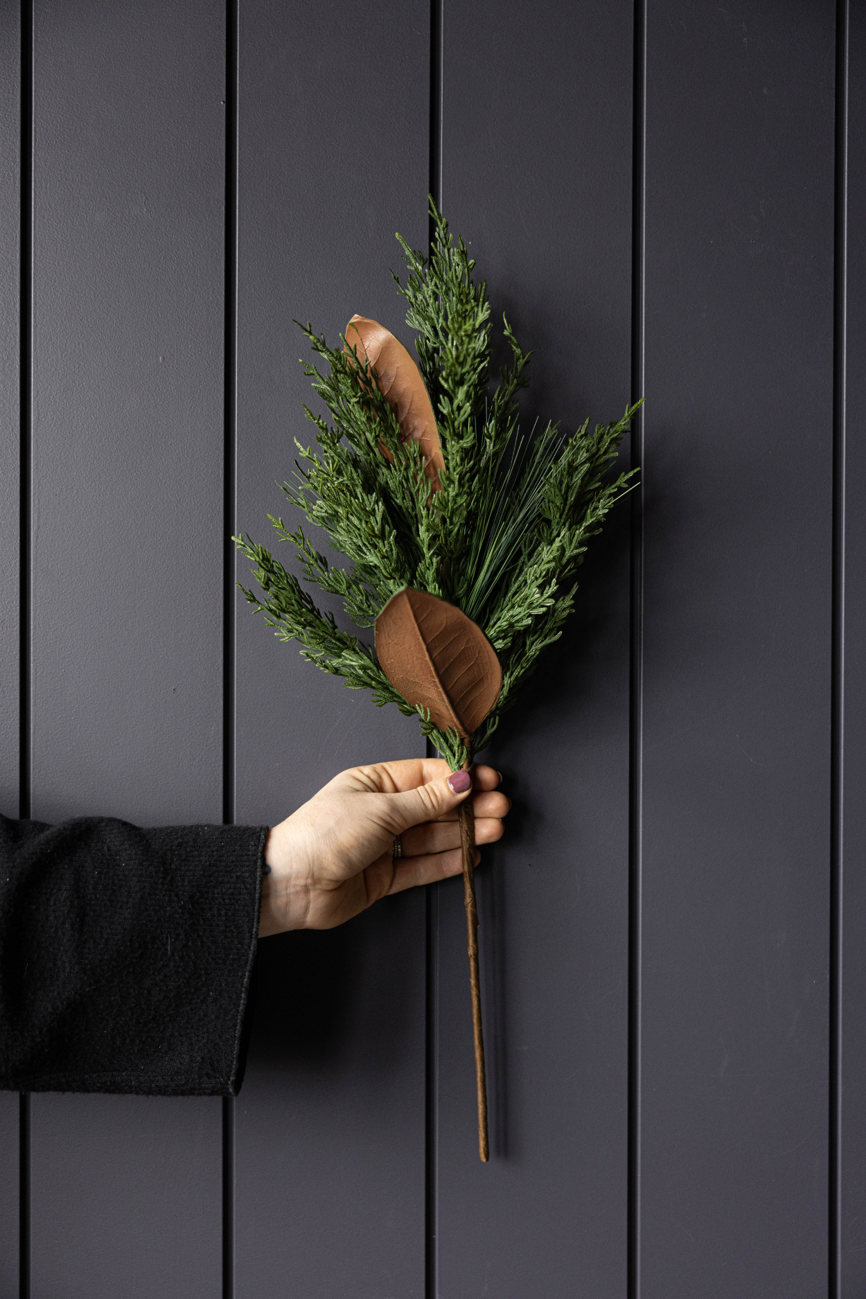 Magnolia Norfolk Cypress Mixed Real Touch Stems: Small Stem - 22"