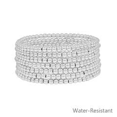Mya Silver Stretch Bracelets