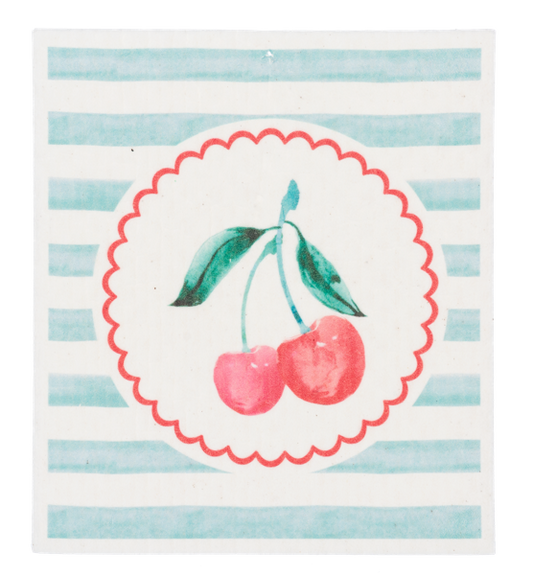 Cherry Reusable Dish Cloth