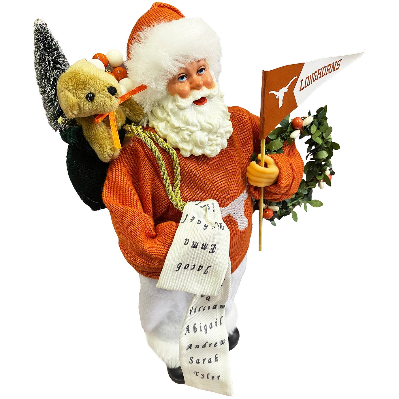 12" Texas Longhorns Proud Santa