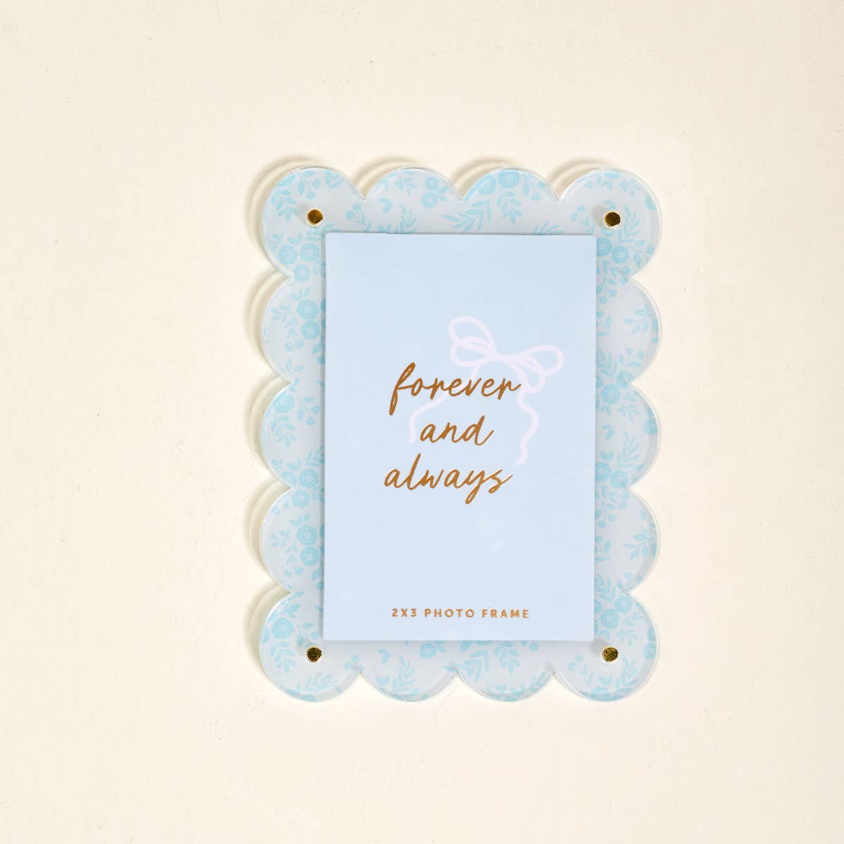 Mini Acrylic Picture Frame Magnet–Something Blue