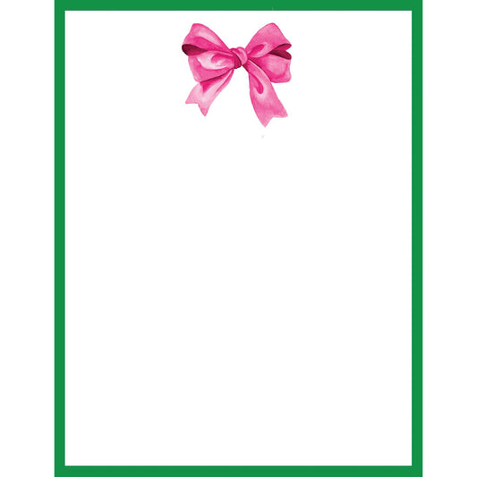 4.25 x 5.5 Pink Bow Notepad