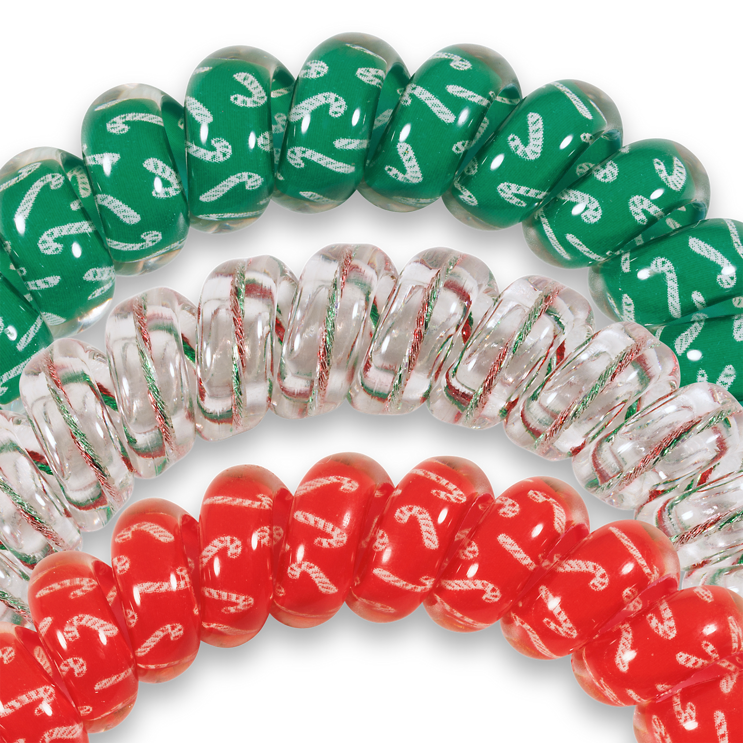 Spiral Hair Coils | Hooked on Christmas Hair Ties