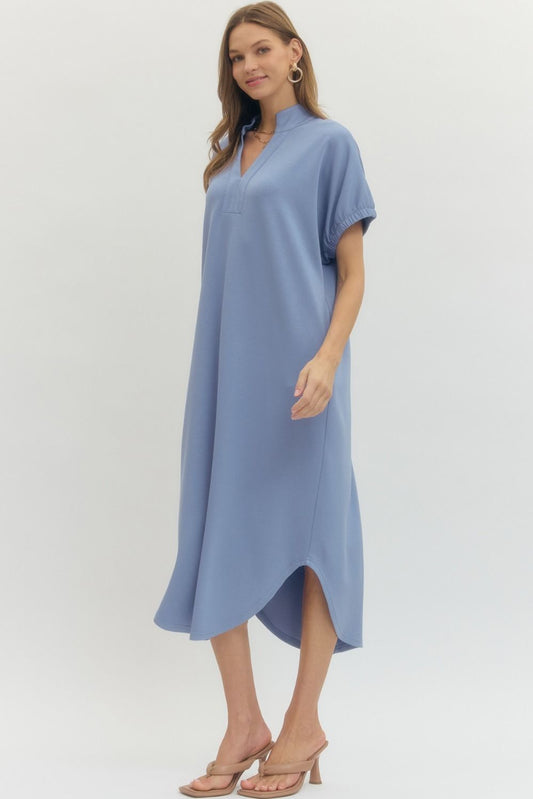 Chambray Butter Soft Midi Dress