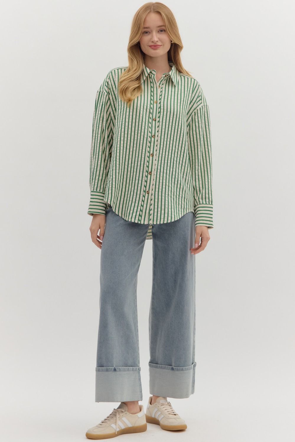 Trish Striped Button Down Shirt
