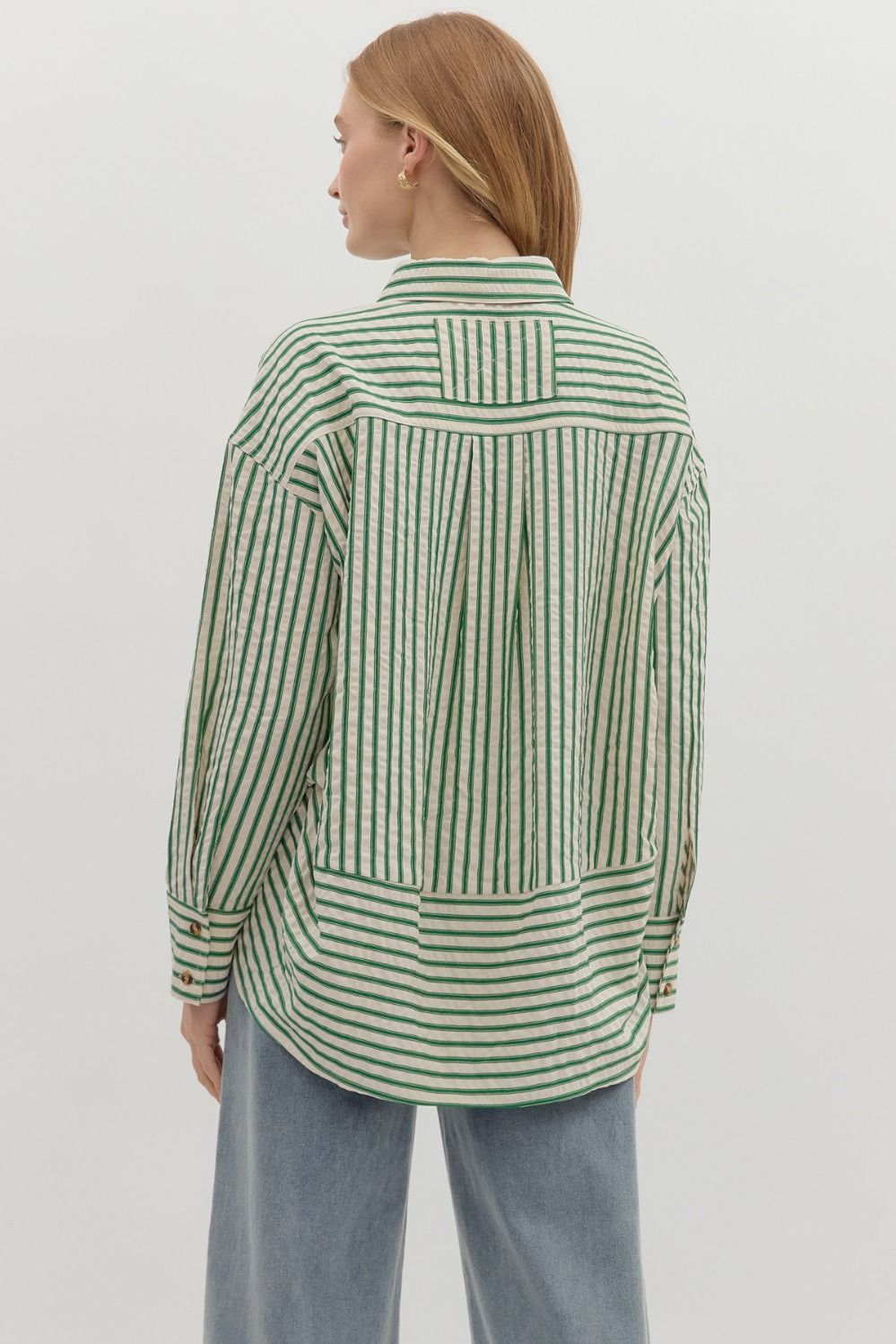 Trish Striped Button Down Shirt